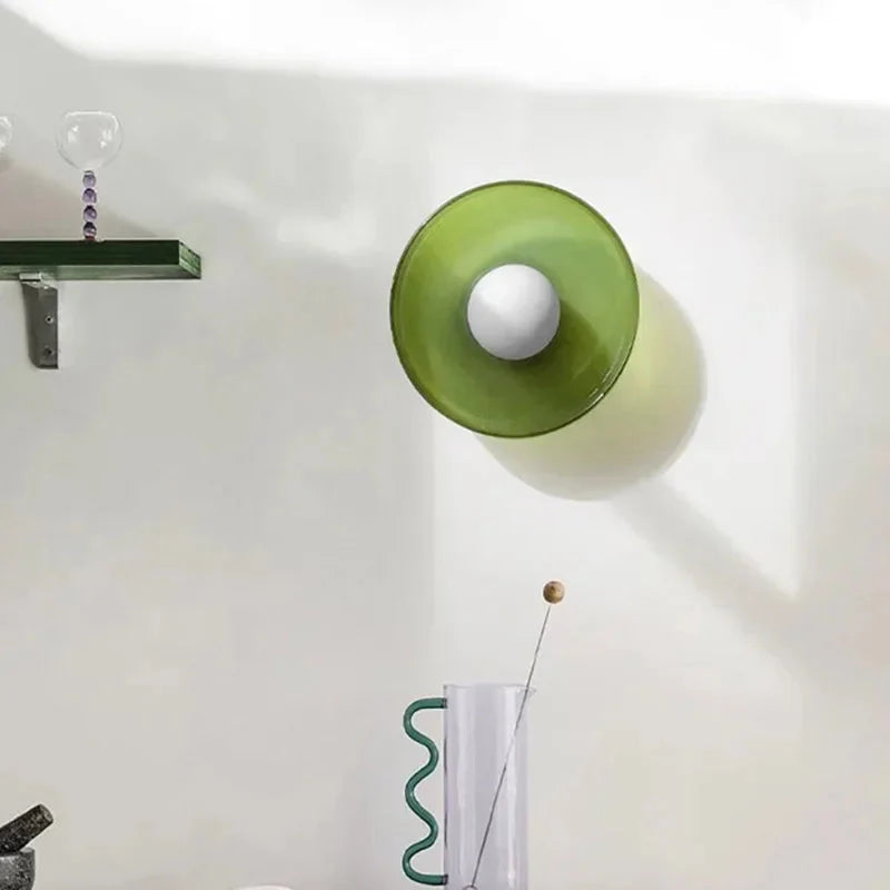 Plafonnier Design : Surface Montée en Pierre de Verre de Couleur Luminaire IL839472-ILLUMEEN.COM