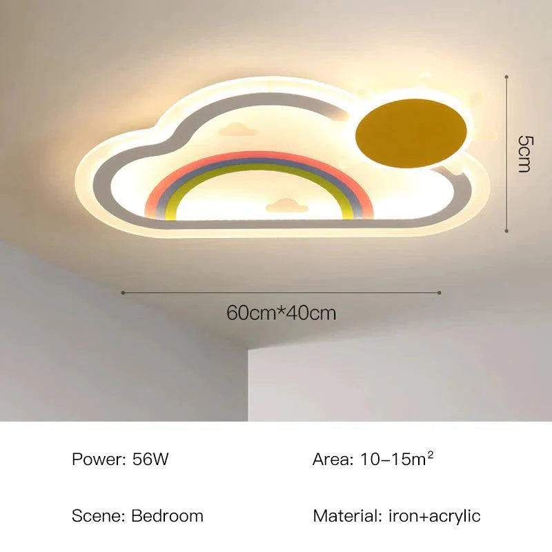 Plafonnier Enfant à Lumière Réglable et Couleurs Changeables IL582743-ILLUMEEN.COM