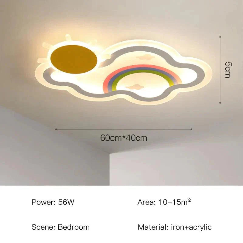 Plafonnier Enfant à Lumière Réglable et Couleurs Changeables IL582743-ILLUMEEN.COM