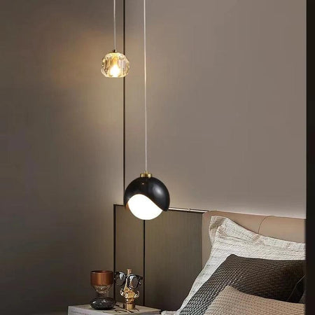 Suspension Luminaire Élégante en Cristal Doré IL482639-ILLUMEEN.COM